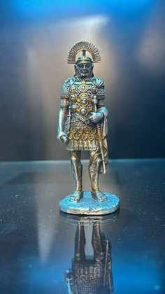 Centurione Romano — Armatura Completa, Statuetta in Peltro