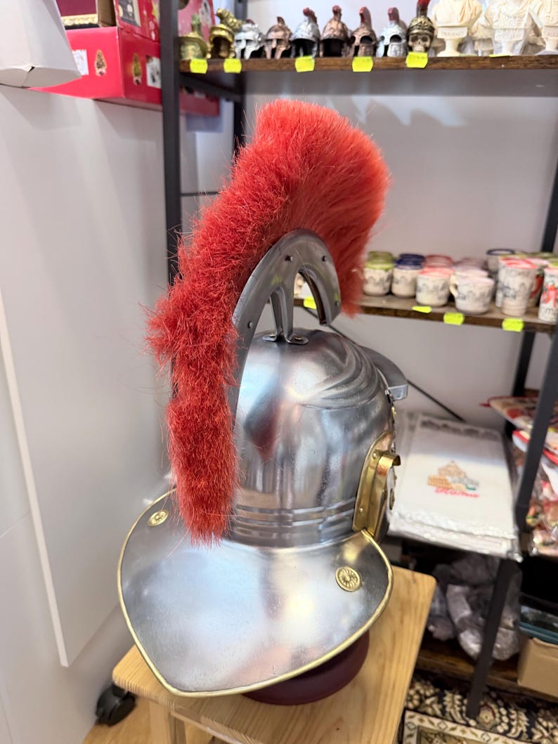 Elmo da Centurione Romano — Replica in Acciaio da Collezione