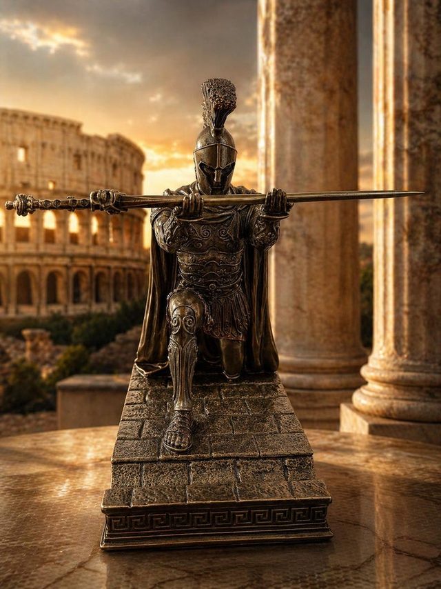 Guerriero Romano — Il Conquistatore, Finitura Bronzo Anticato